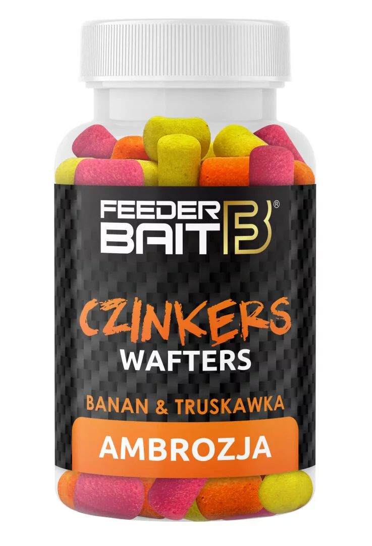 Feeder Bait Czinkers Wafters AMBROZJA Banan&Truskawka